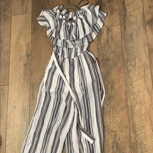 Striped jumpsuit